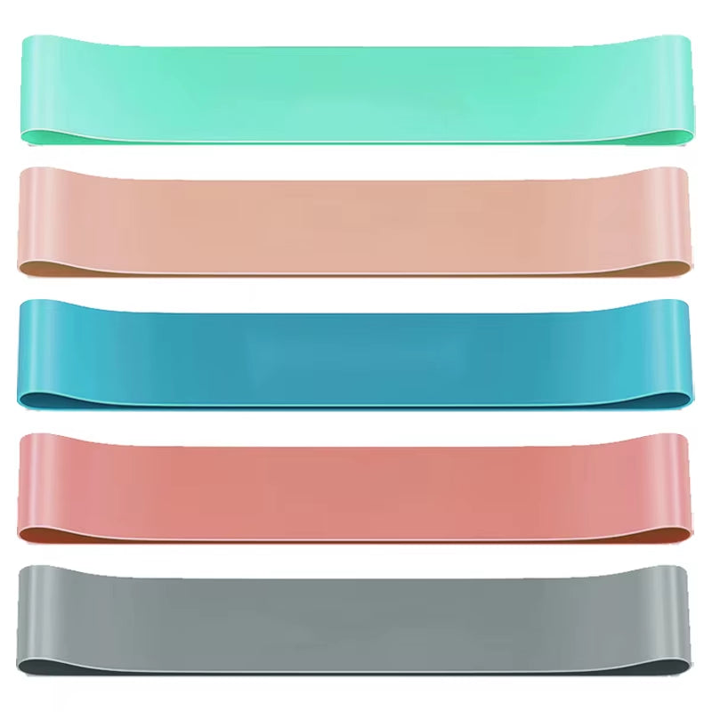 Five Piece Set Yoga Elastic Band, Exercise Resistance Band, Fitness Band, Tension Loop, Hip Training Tension Band