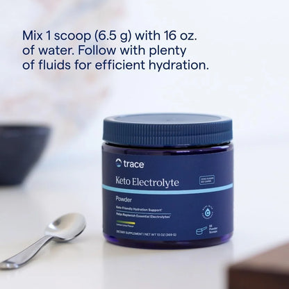 Trace Minerals Keto Electrolyte Powder - Keto Hydration Support Supplement - Mineral Supplement for Energy & Muscle Stamina Support - Zero Carb & Sugar-Free Formula - Lemon Lime, 13 Oz (55 Servings)