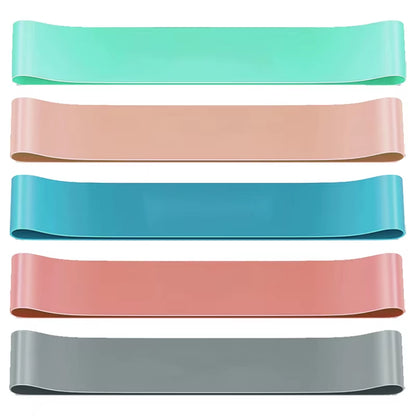 Five Piece Set Yoga Elastic Band, Exercise Resistance Band, Fitness Band, Tension Loop, Hip Training Tension Band